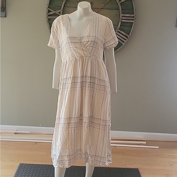 Madewell Clara linen blend midi dress - Picture 6 of 16